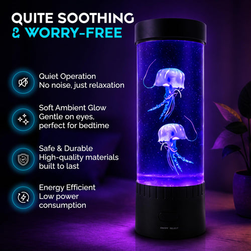 Jellyfish LED Mood Lamp — Color Changing Ocean Night Light