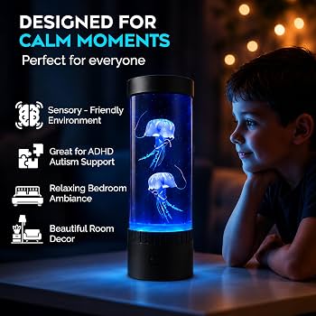 Jellyfish LED Mood Lamp — Color Changing Ocean Night Light